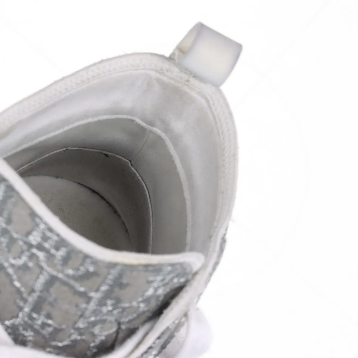 Dior B23 Fabric High-top Sneakers 40 Unisex Gray x white LS0822 Oblique Glitter  thumbnail 11