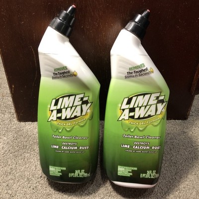 X2 Lime-A-Way THICK GEL FORMULA Toilet Bowl Cleaner Lime Calcium Rust 24oz