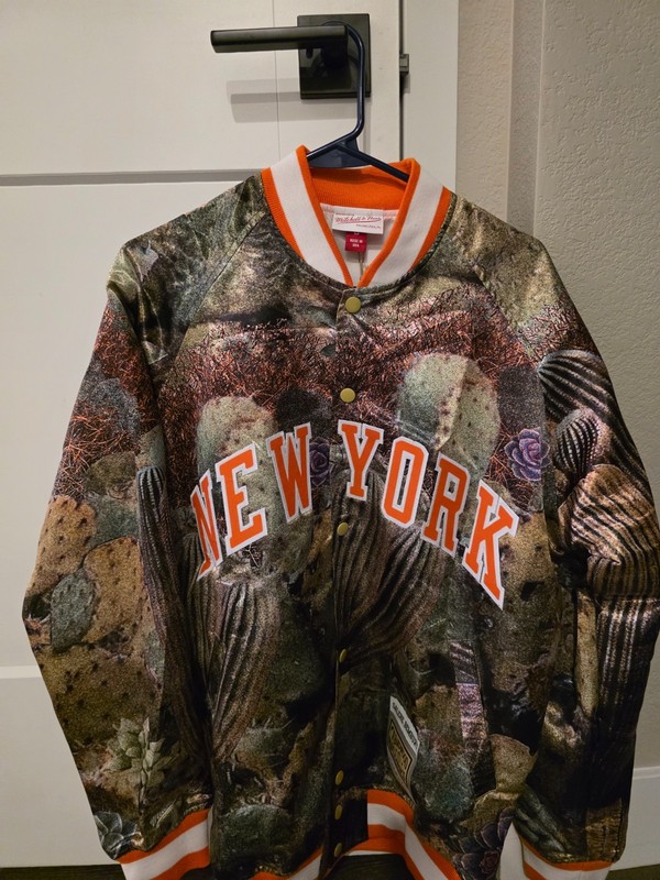 Salehe Bembury Mitchell & Ness Knicks New York Jacket Fanatics Fest Exclusive L