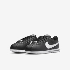 Nike Cortez Big Kids' Shoes DM0950-001, Black/Cool Grey/White Size 6Y.