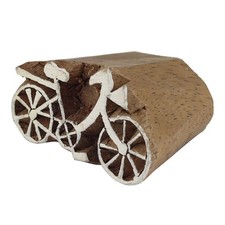 Cachet en bois vélo petit 3,5 cm Tampon