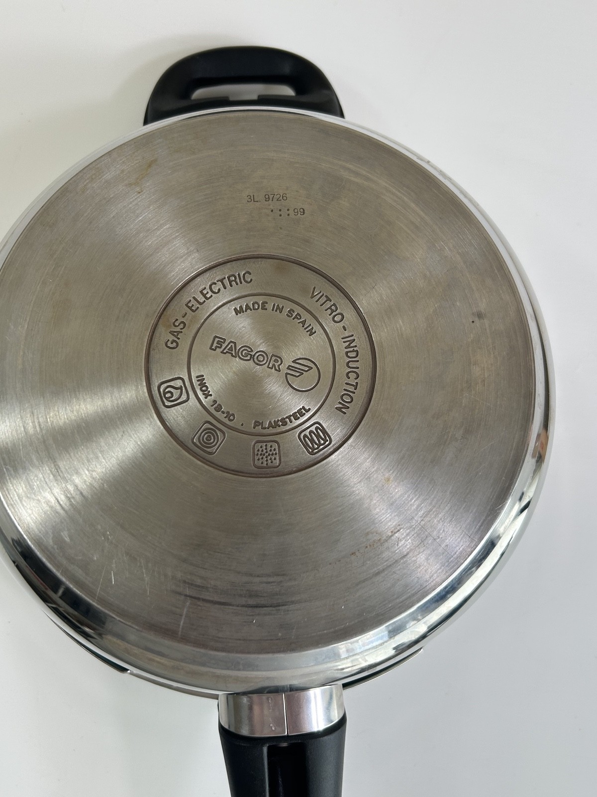 Vintage Fagor Multirapid 3 Liter Stainless Steel Pressure Cooker * Rare Size B53