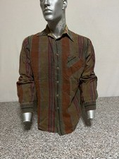 CAMICIA MARLBORO CLASSICS SHIRT T-SHIRT SWEATSHIRT UOMO MARRONE BROWN C-908