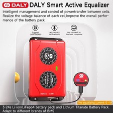 1A 3S-24S Smart Cell Active Li-ion LiFePo4 Battery Balancer Equalizer Bluetooth