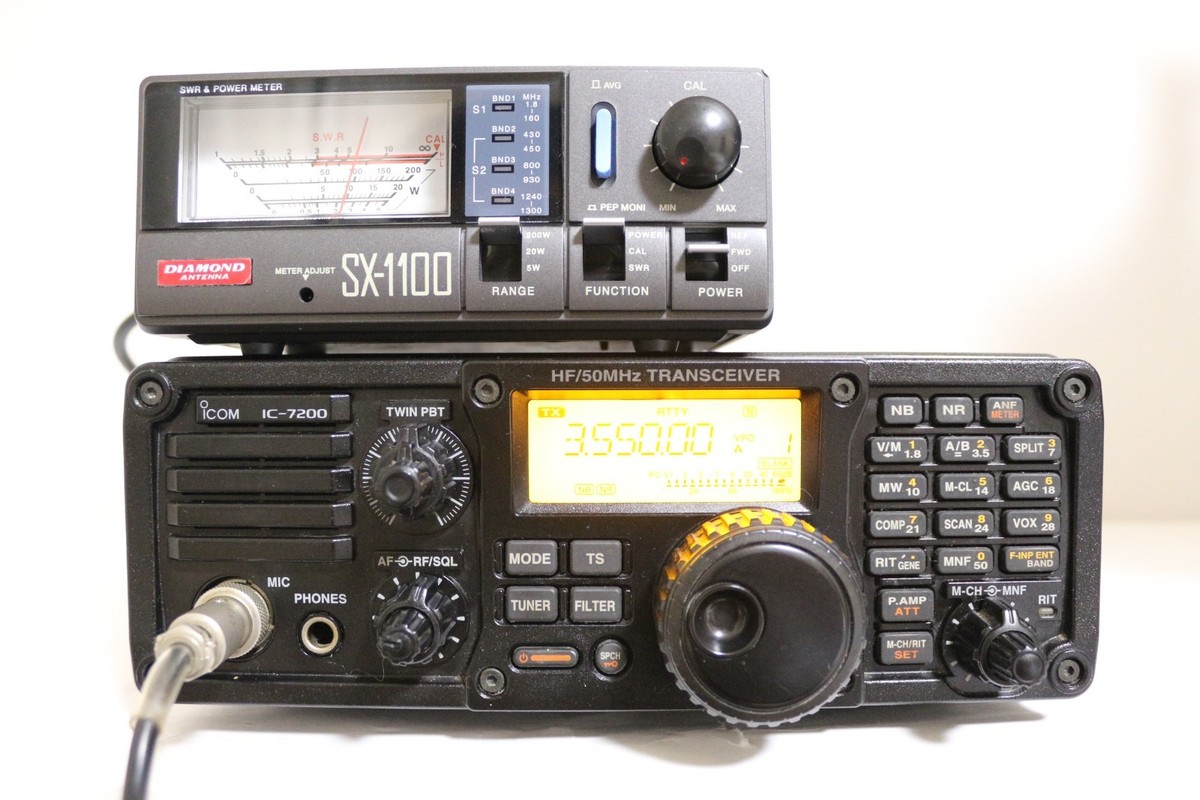 Icom Ic-7200 6m Transceiver 100w Mars Modification Slightly for