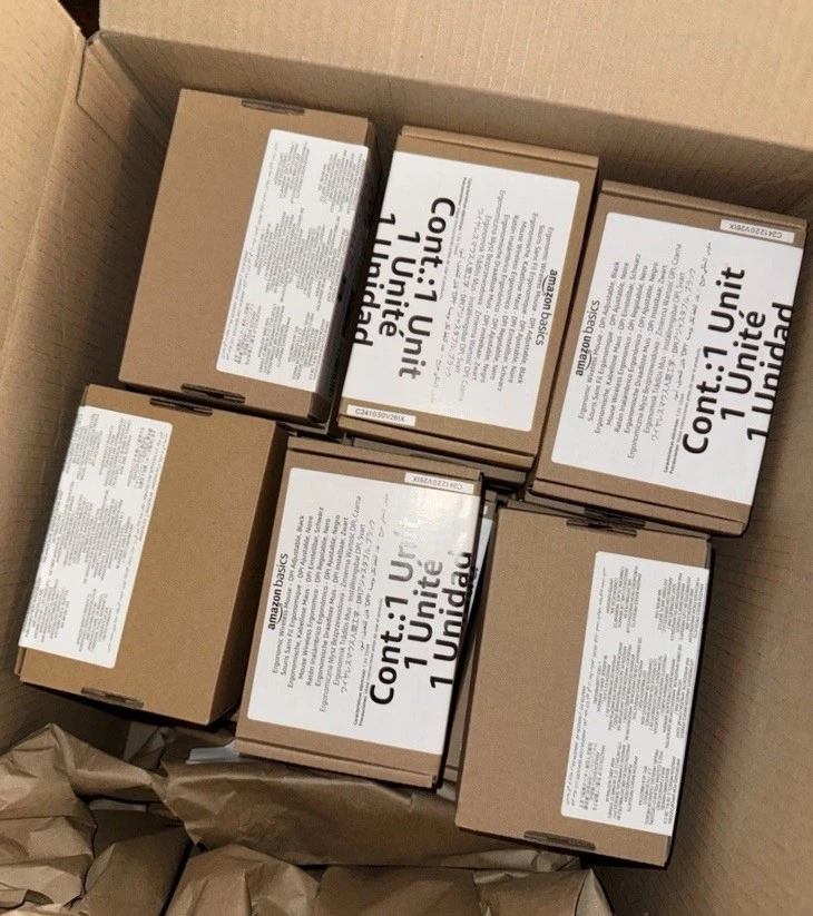 Wireless Computer Mouse, Amazon Basics Ergonomic, 2.4 GHz Optical, DPI Adjustabl - Image 2 of 3