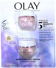 Olay Super Cream with Sunscreen SPF 30 2 x 1.7 Oz EXP 04/27