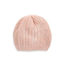 Tucker  Tate Kids Metallic Knit Beanie In Pink Metallic Cake One Size MSRP 19