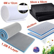 Aquarium Sponge Filter Media Mat Sump Filters for Fish Tank Pond Foam Floss Pad
