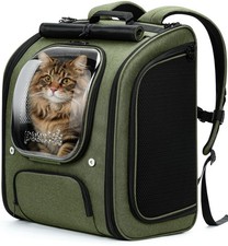 Pecute Cat Backpack Carrier,Large Space Cat Bubble Backpack,Ergonomic,Green |...