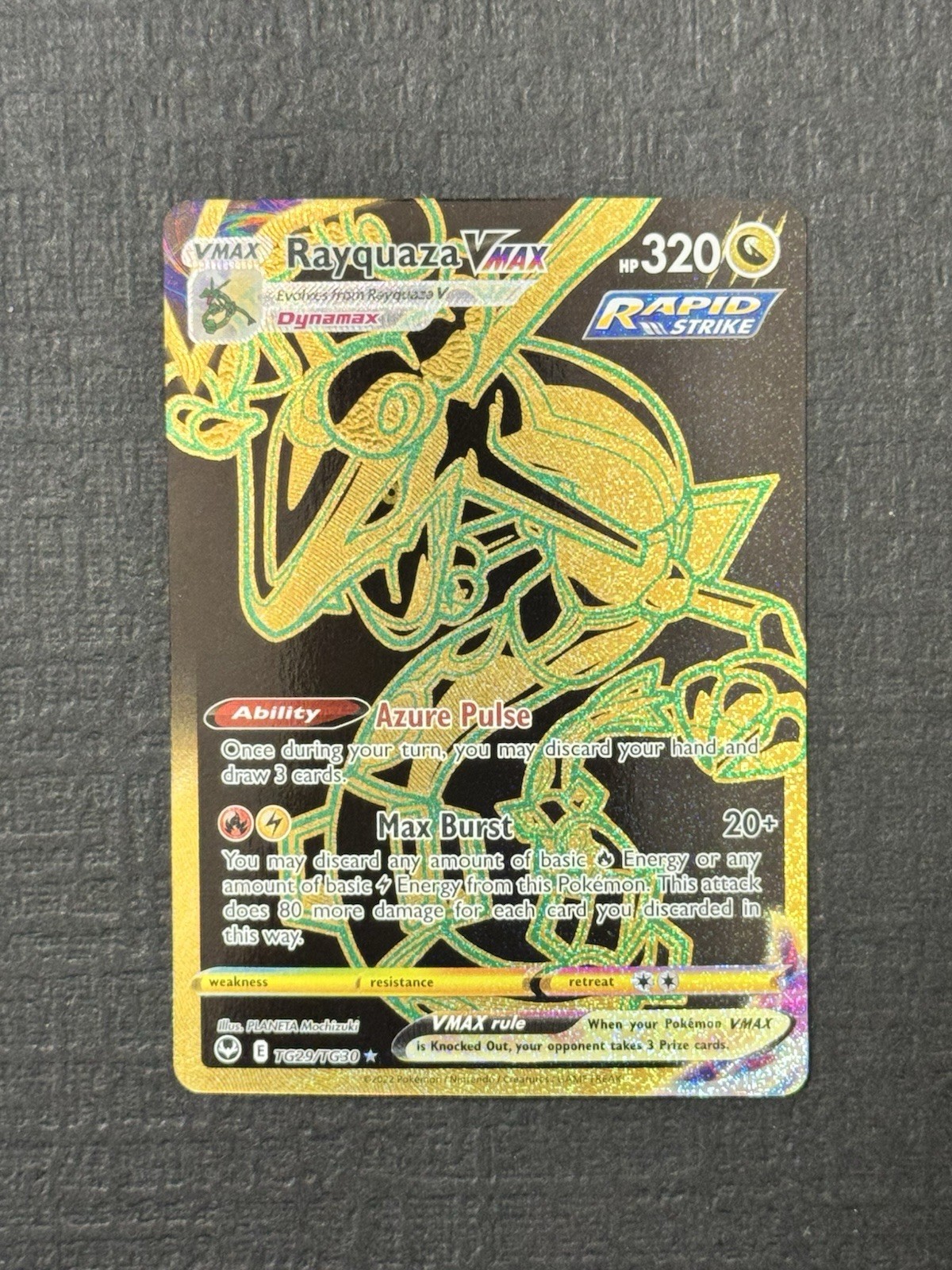 Rayquaza VMAX - TG29/TG30 - Pokemon Silver Tempest Trainer Gallery Holo Card NM