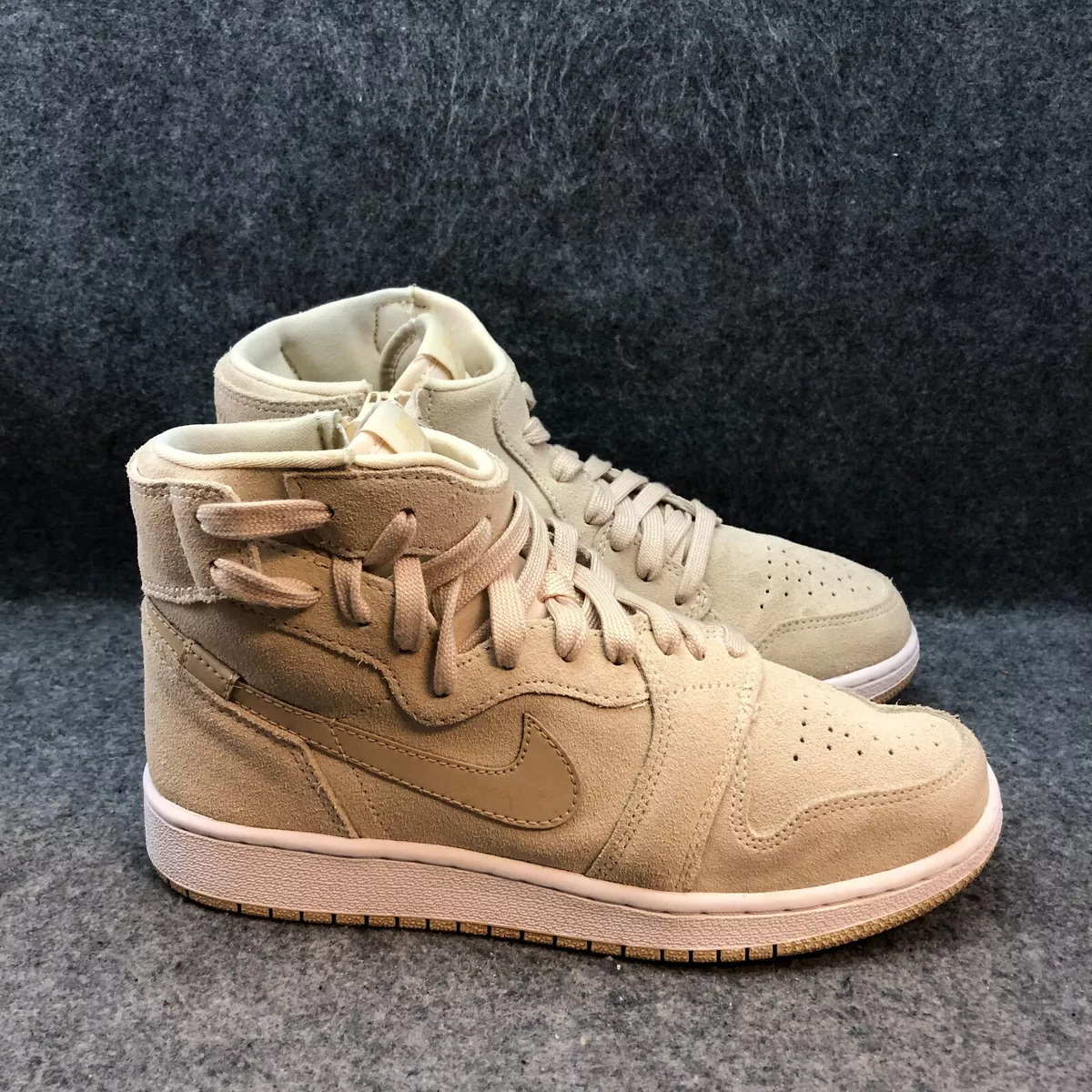 Nike Womens Jordan 1 Rebel XX Light Cream High Top Sneakers Shoes Sz 7 *READ*