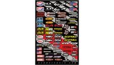 NEW D'COR VISUALS 40-90-113 Assorted MX Decal Sheet - Misc. Cor2 - MOTORCYCLE