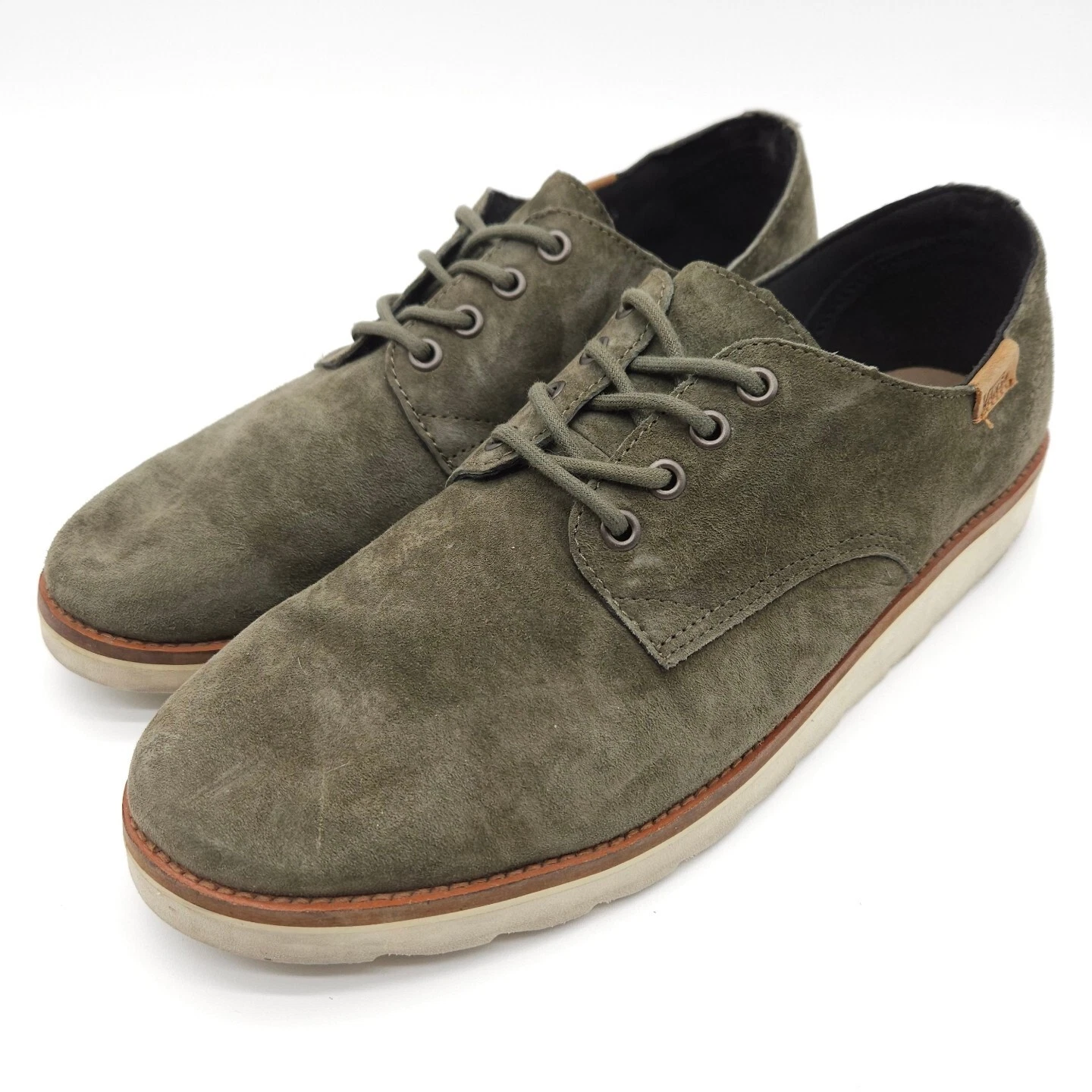 Scarpe sneakers eleganti stringate Oxford scamosciate verdi Vans (uomo taglia 9 5) 500664