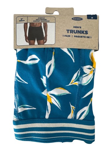 Old Navy Men's Soft-Washed Printed Boxer Briefs Trunks 3” Inseam Size Medium