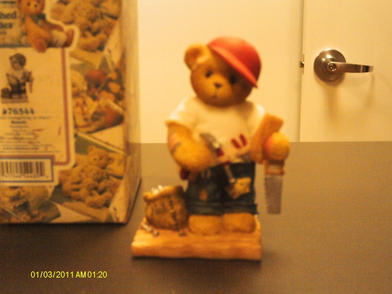 Cherished Teddies ` WOODY   You hold everything in place. Handyman  1999