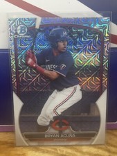 🔥Bryan Acuna 2023 Bowman Chrome Prospects Mojo Parallel #BCP-37 Twins🔥
