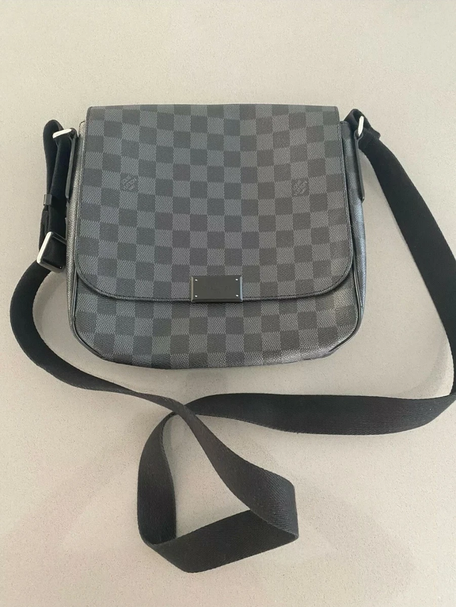 Louis Vuitton District PM Messenger Bag in Black, Men's