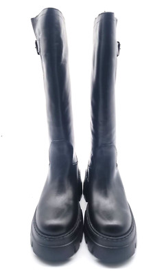 Schuhe Stiefel Damen Gianni Renzi Art GR197 Modell Mara Kalb schwarz