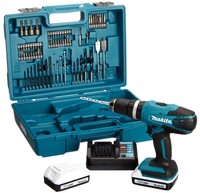 Makita 18v Cordless Combi Drill 74 Piece Accessory Kit Battery Carry Case Bits Makita 18v Cordless Combi Drill 74 Piece Accessory Kit Battery Carry Case Bits