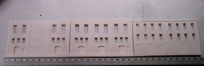 Downtown Deco HO Scale Background Flat Building Castings Kit Almost 3' long!