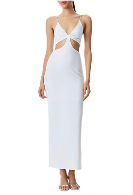 ALICE+OLIVIA HAVANA CUTOUT STRETCH JERSEY MAXI DRESS OFF WHITE SIZE 6 $395  | eBay