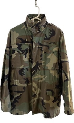 VINTAGE 1984 John Ownbey M65 US Navy Field Coat USA Camo Scovill Zip men’s  S