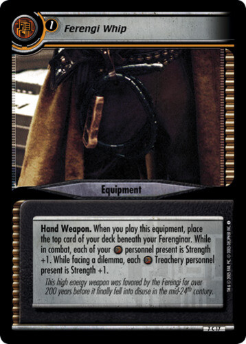 Star Trek 2E: Ferengi Whip [Ungraded] Strange New Worlds STCCG 