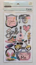 Recollections Teen Pre-Teen Girl Scrapbooking Stickers My Life Smile This Is Me