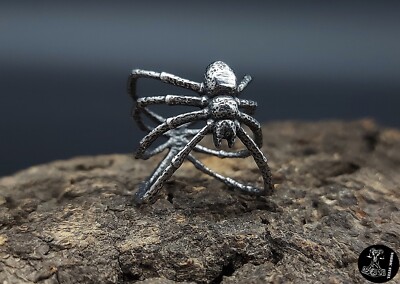 Ring Spinne Schmuck Edelstahl Halloween Geschenk Gothic Biker Spider Horror NEU
