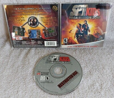 DISNEY SPY KIDS: MEGA MISSION ZONE PC CD-ROM * WIN * MAC * 2002