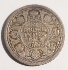 India 1919 1/4 Rupee