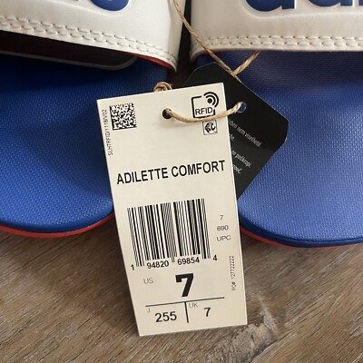 NEW In Box Adidas Adilette Comfort Mules Sandal Slides Men\'s Size 7 GV9695 GIFT NEW In Box Adidas Adilette Comfort Mules Sandal Slides Men main image 3