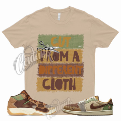 CUT T Shirt for 1 Low OG Zion Williamson Voodoo Flax Sesame Brown Green Fossil 2