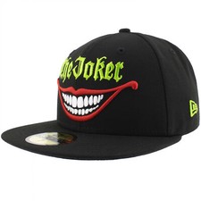 The Joker Smile Black Colorway New Era 59Fifty Fitted Hat Black