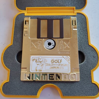 任天堂　ゴルフ RARE Nintendo Tournament Golf Course GOLD DISK Prize 1987 | eBay