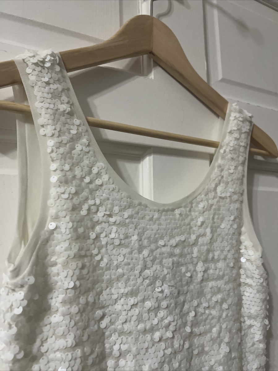 bcbg white sequin dress BCBG Sequined Bodycon Dress
