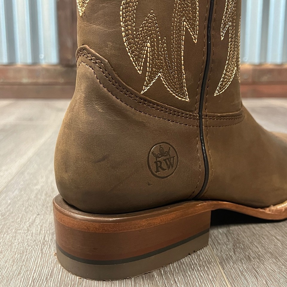 MEN'S RODEO COWBOY BOOTS GENUINE LEATHER 070 CRAZY TAN CUERO BOTAS ...