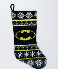 New Ruz Batman Christmas Stocking Black 20" Long