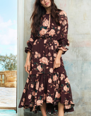 h&m brown maxi dress Vintage A Line Straps Floor Length Brown Prom Dresses P1482  PreppyDress
