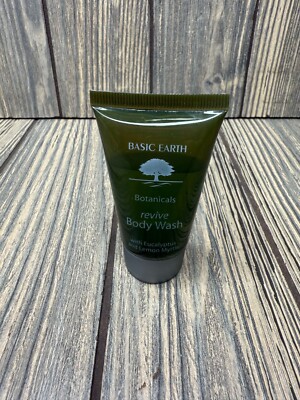 Basic Earth Botanicals Revive Body Wash With Eucalyptus & Lemon Myrtle 1.4 Oz