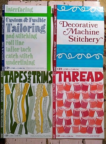 Stitch In Time Leaflets Coats & Clark Lot 13 Sewing Instructions Various Volumes - Foto 4 di 5