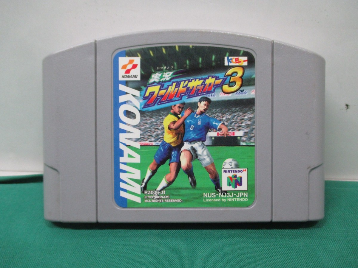 N64 -- Jikkyou World Soccer 3 -- Boxed. Nintendo 64, Japan Game