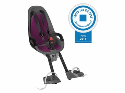 Hamax Caress Observer Mini Fahrradkindersitz vorne passend für H/Bar Vorbau grau/schwarz/pur 
