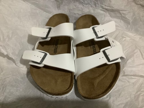 BIRKENSTOCK ARIZONA WHITE MENS U.S. 13M 