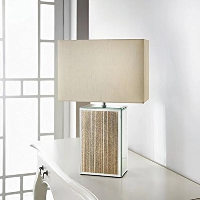 Glitter mirror table lamp deals