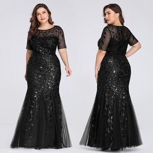 black sequin mother of the bride dress