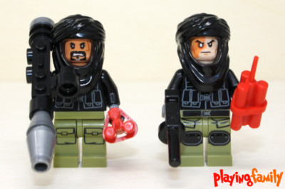 LEGO AVENGERS, 2 Schurken, Bösewichte, IRON MAN Gegner III, MOC aus LEGO -Teilen