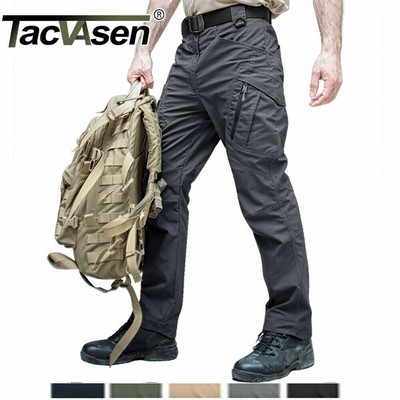 Tacvasen IX9 Da Uomo Tactical Cargo Safari Expedition Allenamento Pants  Pantaloni | eBay