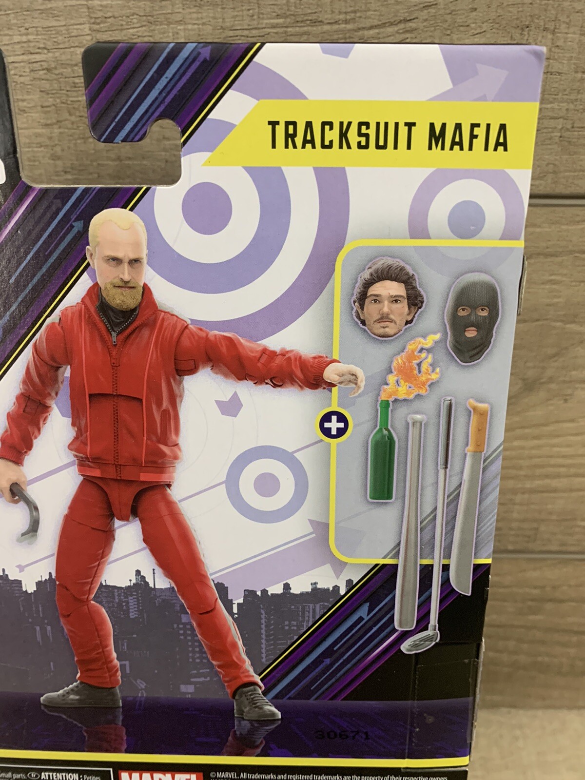 In Stock Now! Marvel Legends Hawkeye Tracksuit Mafia (Target Exclusive